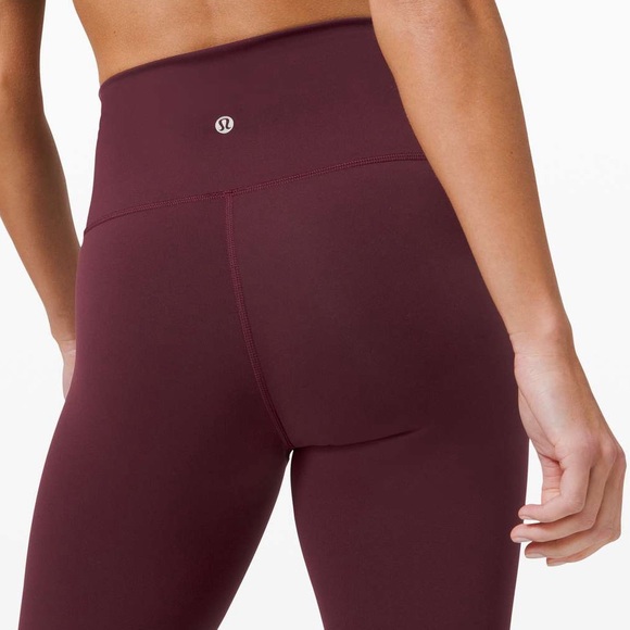 Lululemon Wunder Train High-Rise Leggings 25" Cassis Maroon Size 6 - Picture 8 of 10